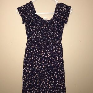 ruffle off-the-shoulder dress